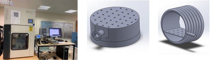 Climate chamber and heating mechanisms for thermally conditioned LIDT tests